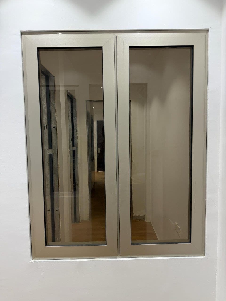 Aluminium window installation 1